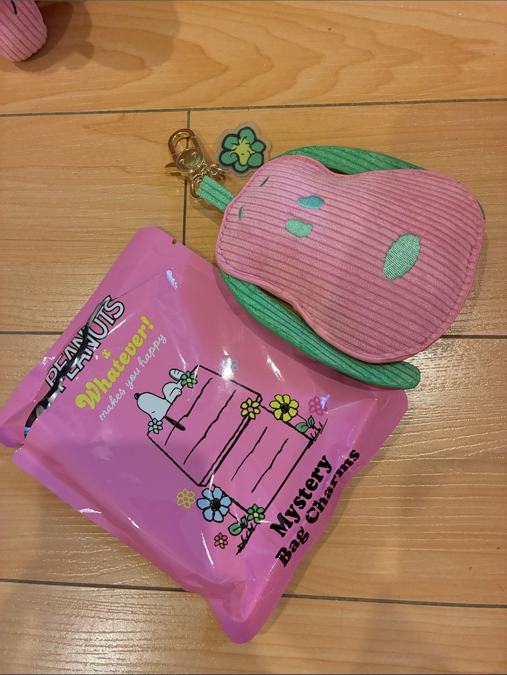 Peanuts x Whatever Makes You Happy  Corduroy Snoopy Mystery Plush Bag Charm Set - Picture 3 of 3